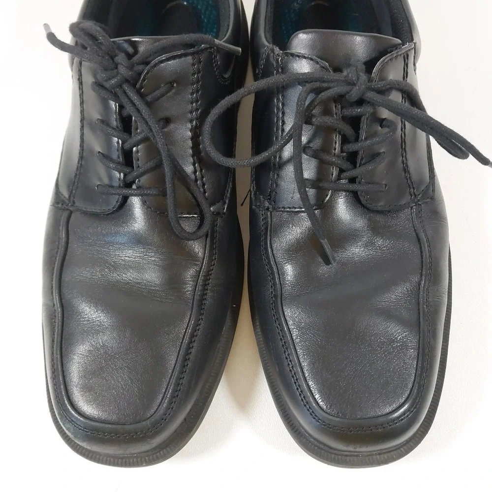 Nunn Bush Kore Comfort Gel‎ Baker Street Black Oxford Mens Size 9.5M Dress Shoes